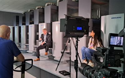 Incodia host exciting shoot day with Heidelberg UK and Cloud Moves TV